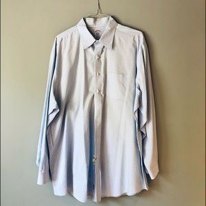 Brooks Brother’s light blue gingham shirt Sz 19-37